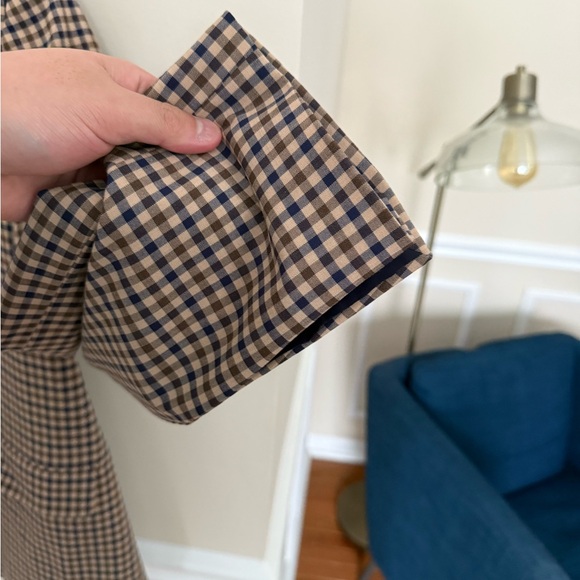 J. Crew NWOT Women’s Boyfriend Blazer Beige Plaid Italian Stretch Wool Blend - Picture 6 of 11